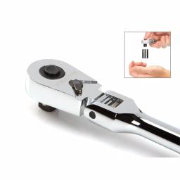 TEKTON 3-Piece Flex Quick-Release Ratchet Set, 1/4 in., 3/8 in., 1/2 in. Drives thumbnail 5