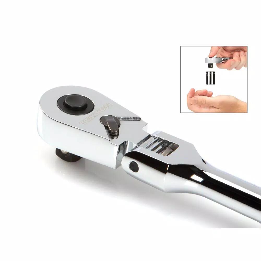 TEKTON 3-Piece Flex Quick-Release Ratchet Set, 1/4 in., 3/8 in., 1/2 in. Drives