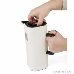 Mind Reader White 4-Cup Double Wall Thermal Coffee Carafe with Digital Temperature Display thumbnail 3