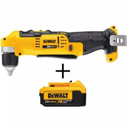 DEWALT 20V MAX Cordless 3/8 in. Right Angle Drill/Driver with 4.0Ah Battery thumbnail 1