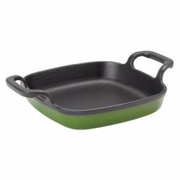 Bayou Classic 6 in. Cypress Green Enameled Cast Iron Baking Dish thumbnail 1