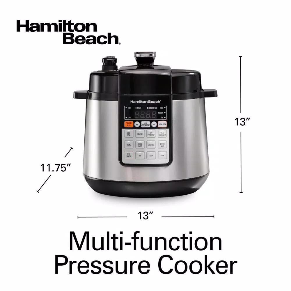 Hamilton Beach 6 Qt. Stainless Steel Multi-Function Electric Pressure Cooker