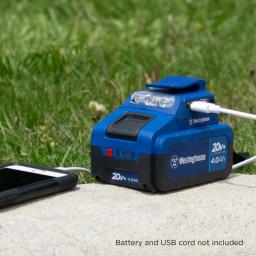 Westinghouse 20V USB Power Adapter with LED Flashlight thumbnail 2