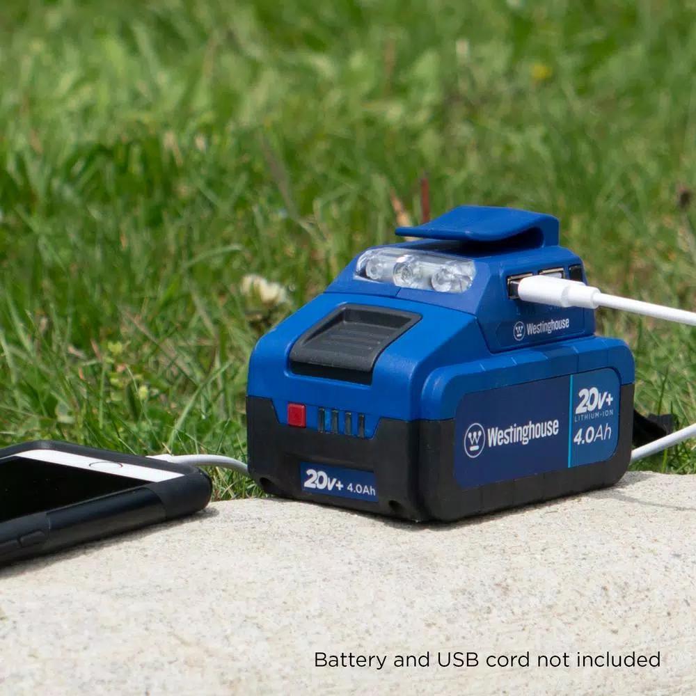 Westinghouse 20V USB Power Adapter with LED Flashlight