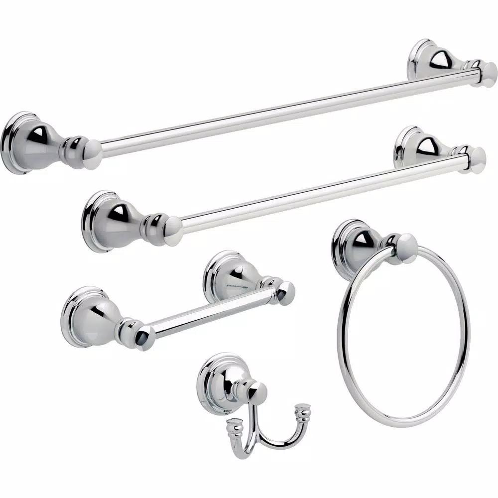 Delta Aubrey Polished Chrome Towel Ring