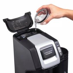Hamilton Beach FlexBrew Single Serve Coffee Maker with Built-in Milk Frother, Black thumbnail 8