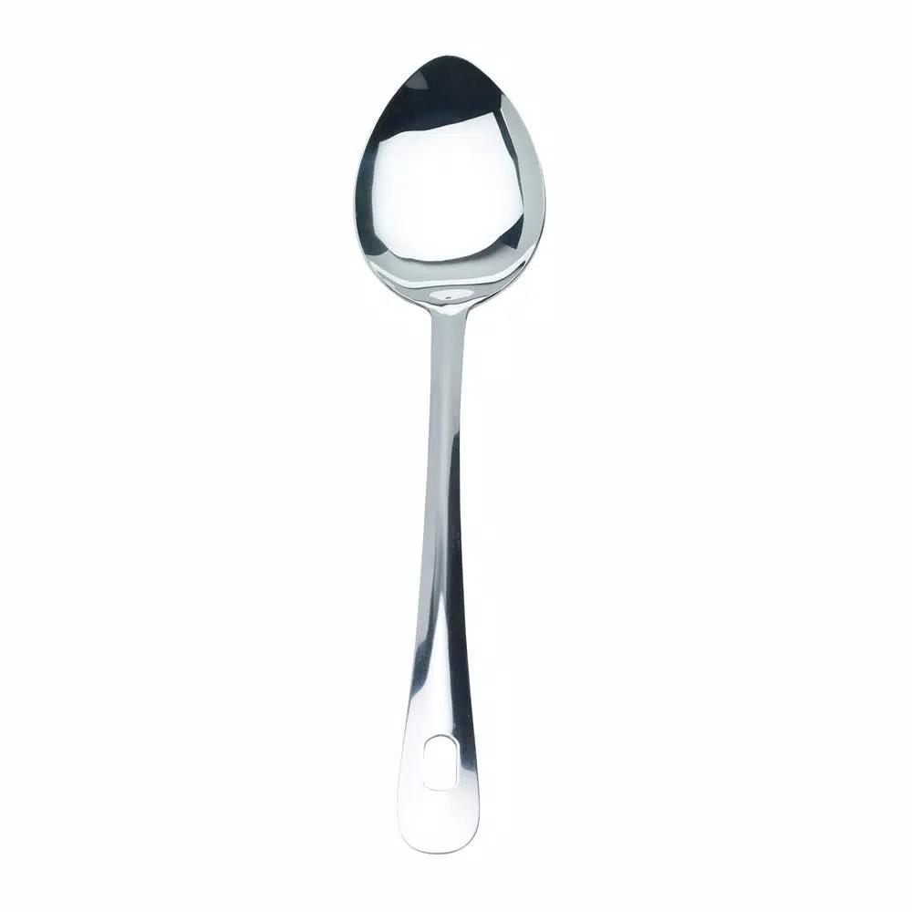 Basic Essentials 7-Piece Stainless Steel Kitchen Utensil Set with Organization Tub