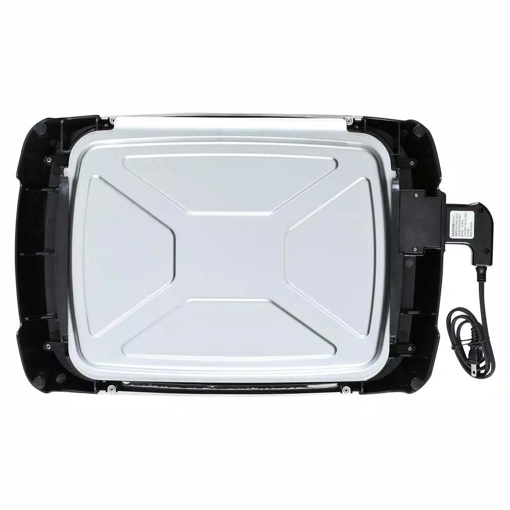 Brentwood Select 1200W Electric Indoor Grill and Griddle, Non-Stick Surface, Black & Stainless Steel