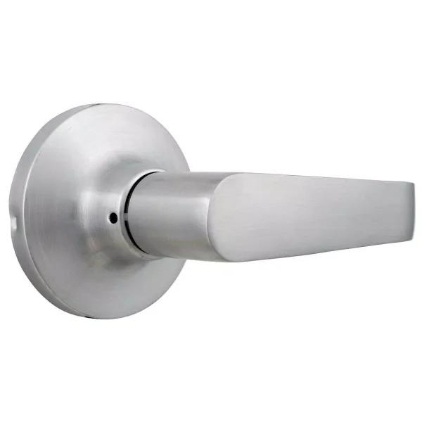 Universal Hardware Satin Chrome Standard Duty Passage Lever, ANSI Grade 2, 2-3/4 in. Hall/Closet Lock