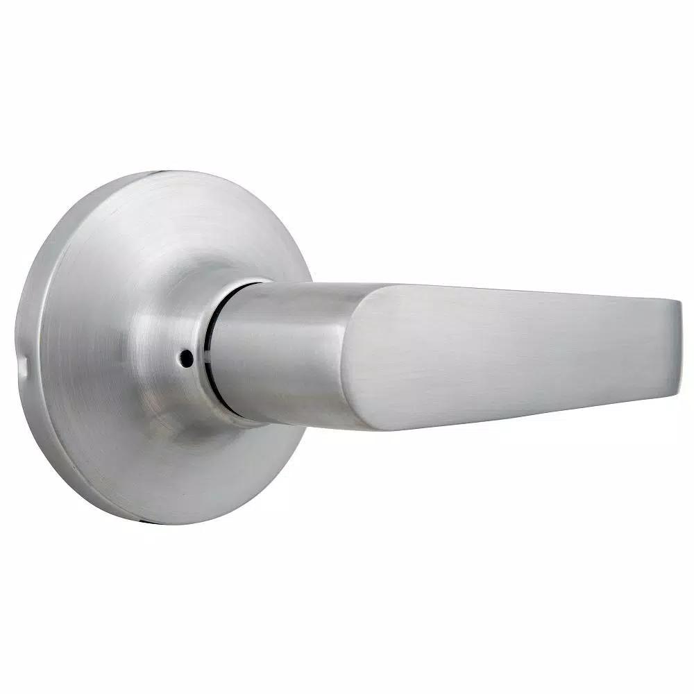 Universal Hardware Satin Chrome Standard Duty Passage Lever, ANSI Grade 2, 2-3/4 in. Hall/Closet Lock