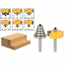 Yonico 1/4 in. Shank Carbide Tipped Rabbet Router Bit Set with 6 Bearings thumbnail 2