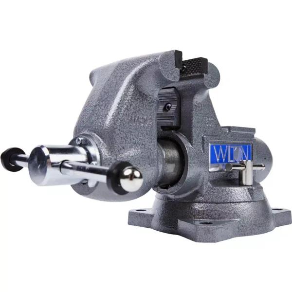 Wilton Tradesman 1745 4.5 in. Round Channel Bench Vise with Machined Anvil