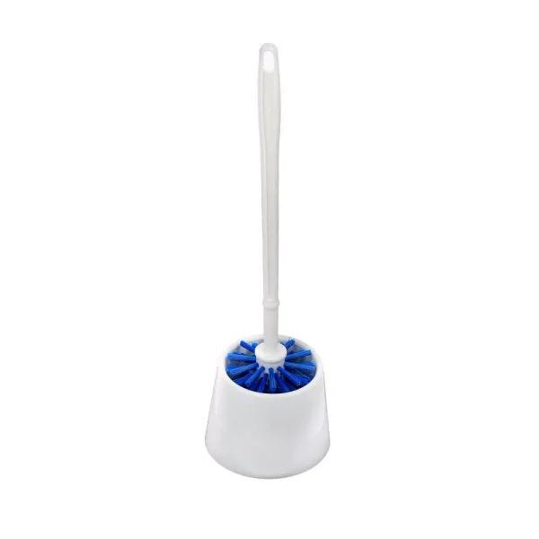Alpine Industries 16 in. Plastic Toilet Bowl Brush and Holder Set, 2-Pack