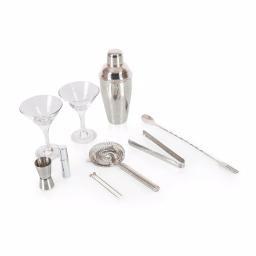 Picnic Time Manhattan Portable Cocktail Set with Leatherette Case and Martini Glasses thumbnail 5