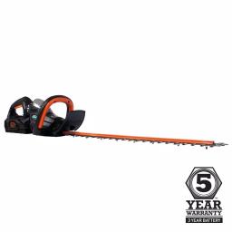 Scotts 24 in. 62V Cordless Brushless Hedge Trimmer Kit with 2.5 Ah Battery and Fast Charger thumbnail 6