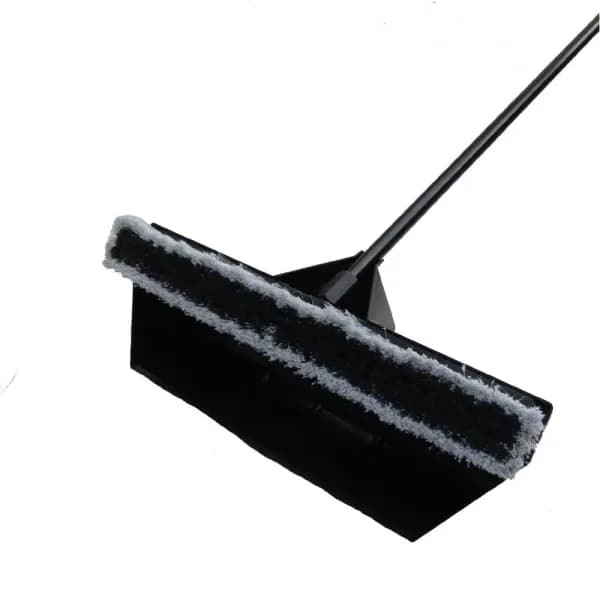 Brovel 2-in-1 24 in. Multi-Surface Push Broom and Integrated Dust Pan Set