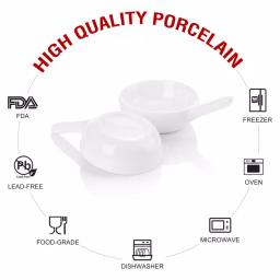 MALACASA 3.75 in. White Porcelain Ramekins Set of 12 - Versatile Ceramic Serving Dishes thumbnail 3