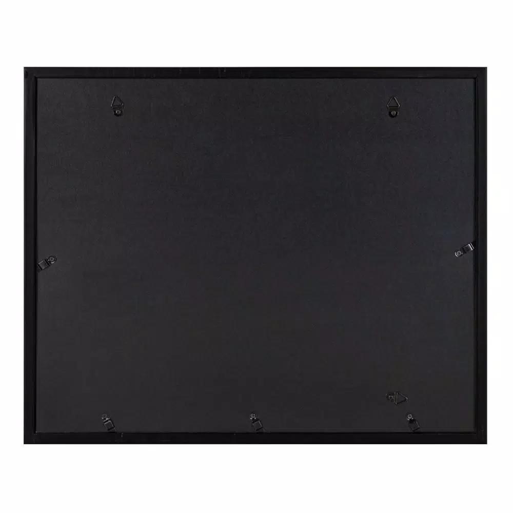 DesignOvation LeMans 8.5 x 11 in. Black and Walnut Brown Document Picture Frame Set, Set of 4