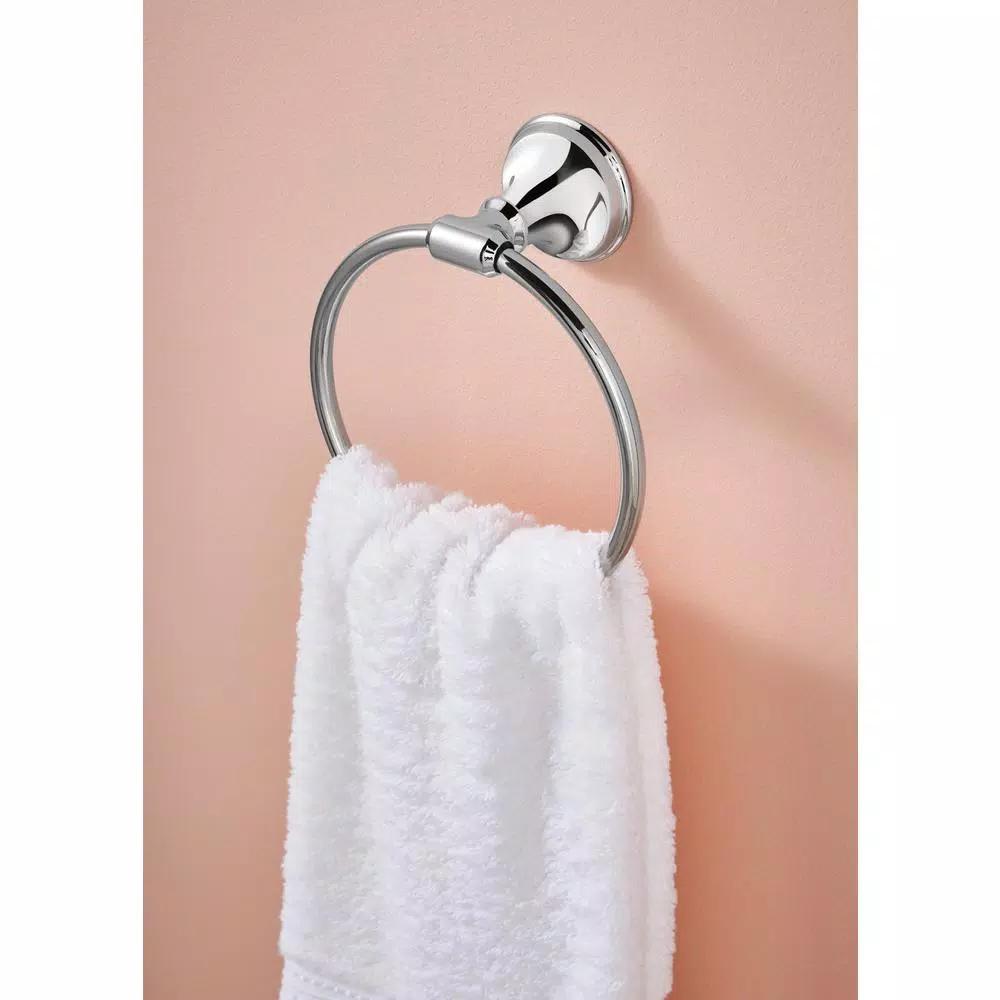 MOEN Jansen Chrome Towel Ring - Wall-Mounted Hand Towel Holder