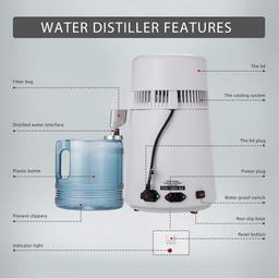 VIVOHOME 16-Cup Water Distiller Machine, 4L Countertop Water Purifier with Carbon Filter for Home and Office thumbnail 6