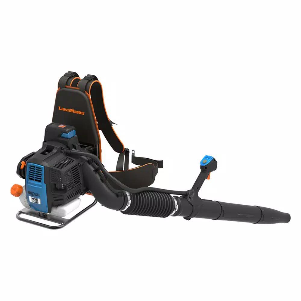 Lawnmaster NO-PULL 31cc Gas Backpack Leaf Blower, 175 MPH, 470 CFM, Electric Start