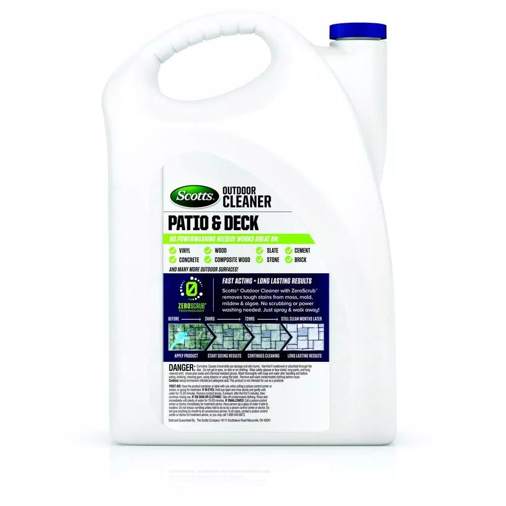 Scotts Outdoor Cleaner Patio and Deck Concentrate with ZeroScrub Technology, 0.5 Gal.