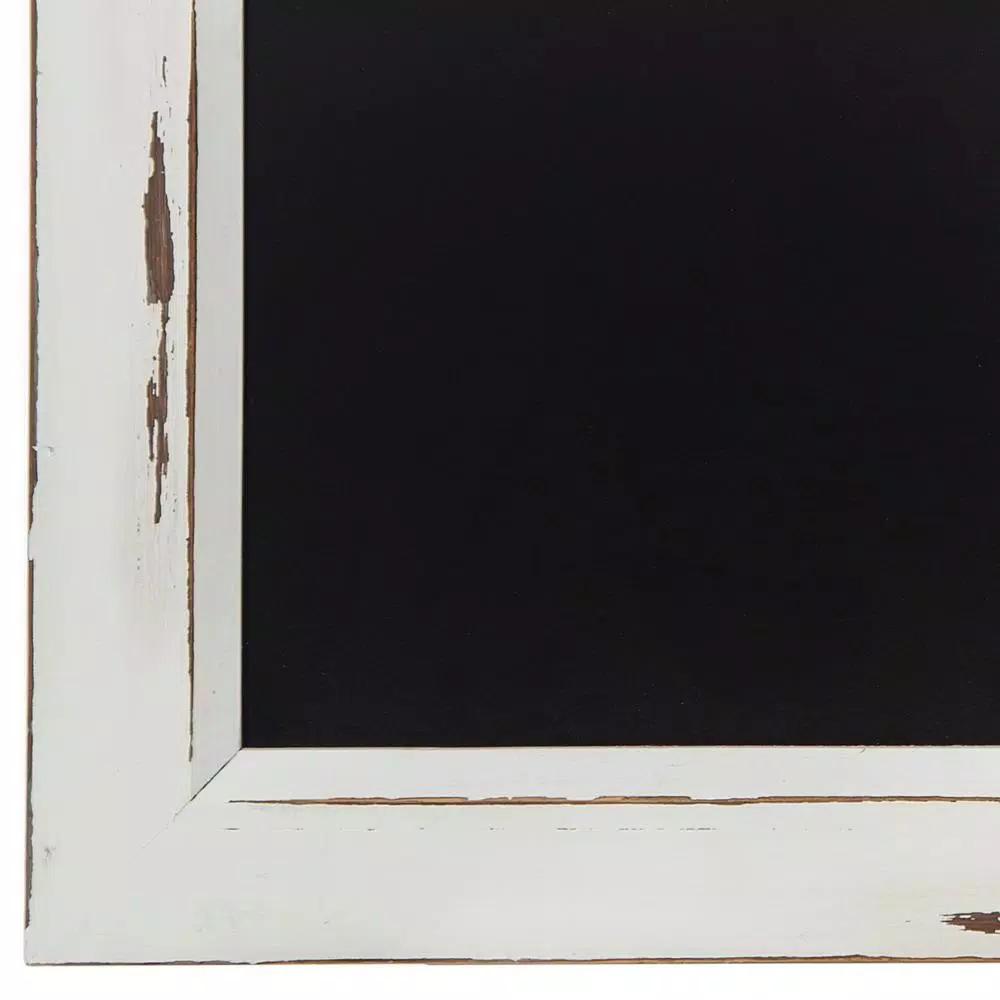 Pinnacle Distressed White Window Pane Framed Chalkboard - Rustic Farmhouse Memo Board