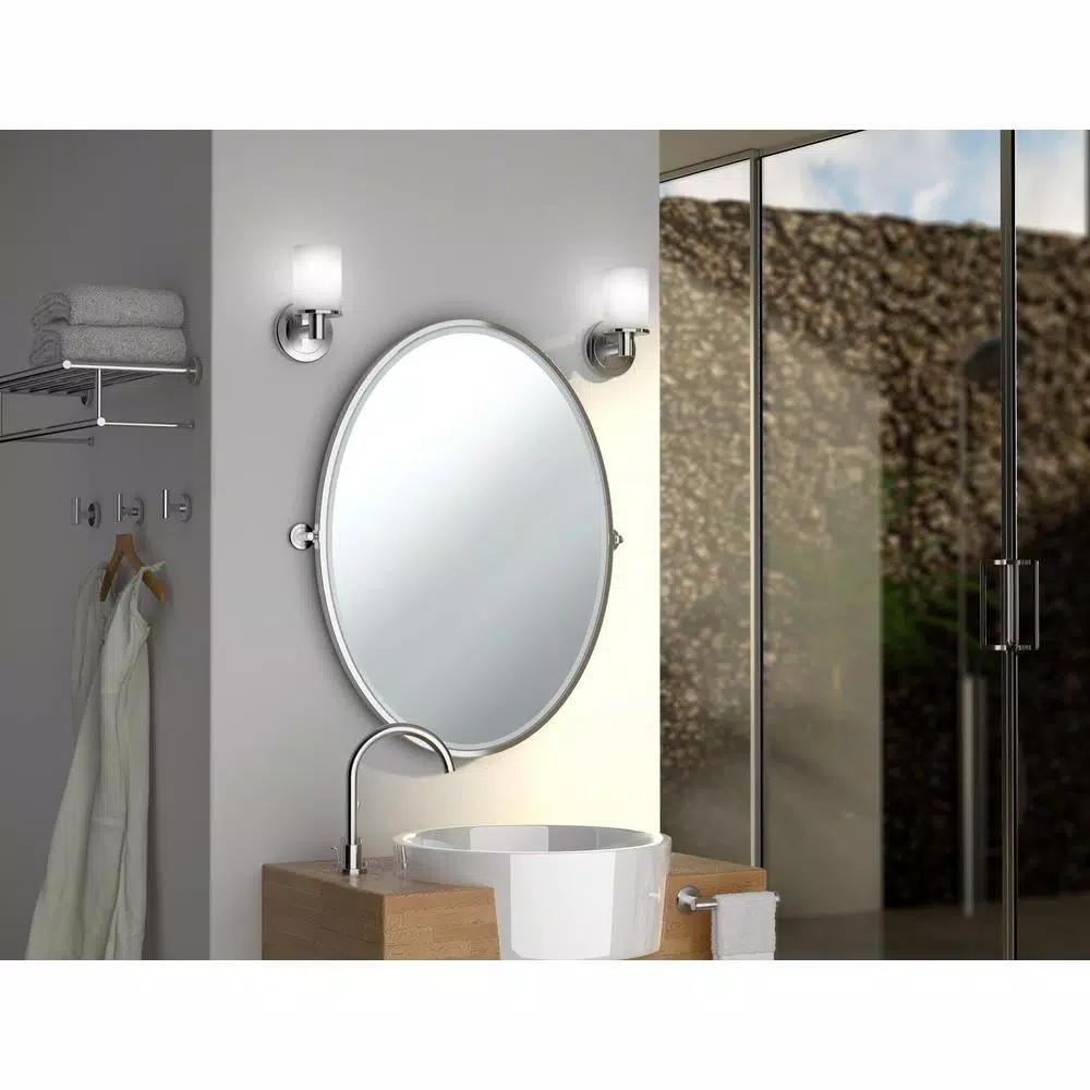 Gatco Latitude II 1-Bar Wall Mounted Towel Rack, Satin Nickel