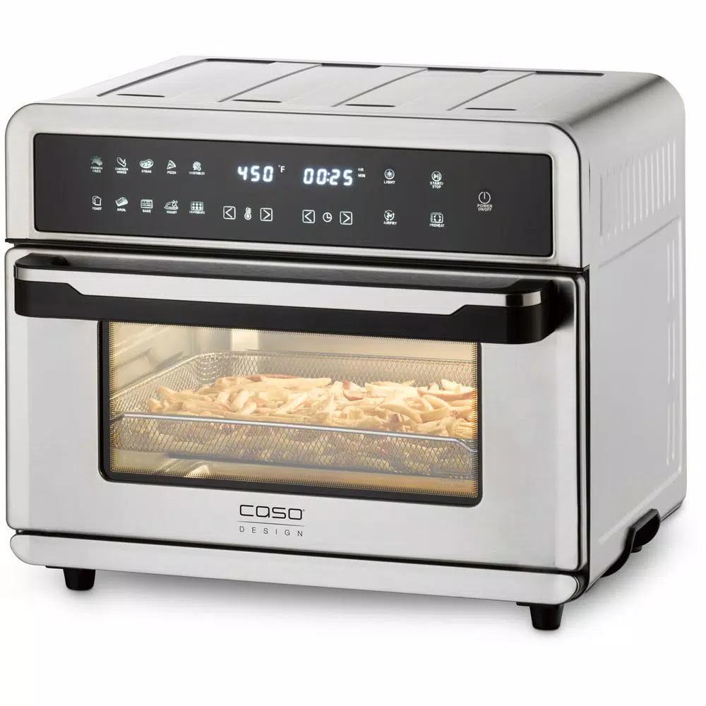 Caso Design 26 Qt. Stainless Steel Air Fryer Toaster Oven with 9-in-1 Functions
