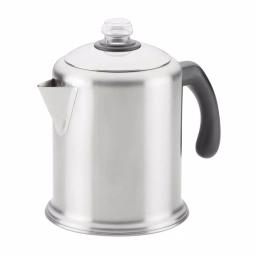Farberware 8-Cup Brushed Stainless Steel Stovetop Coffee Percolator thumbnail 1