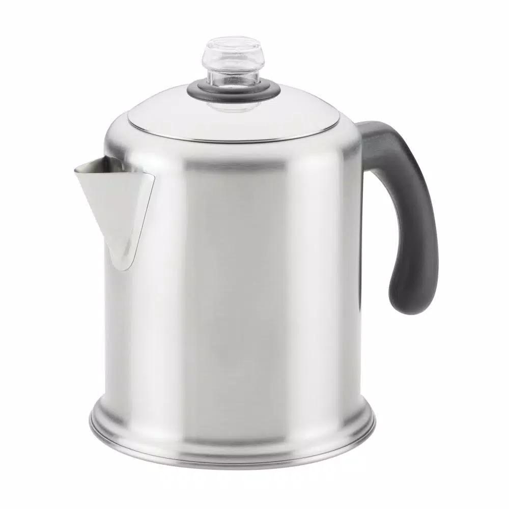Farberware 8-Cup Brushed Stainless Steel Stovetop Coffee Percolator