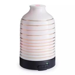 Airome Serenity 9.3 in. Ultrasonic Essential Oil Diffuser - Ivory Ceramic & Gold thumbnail 1