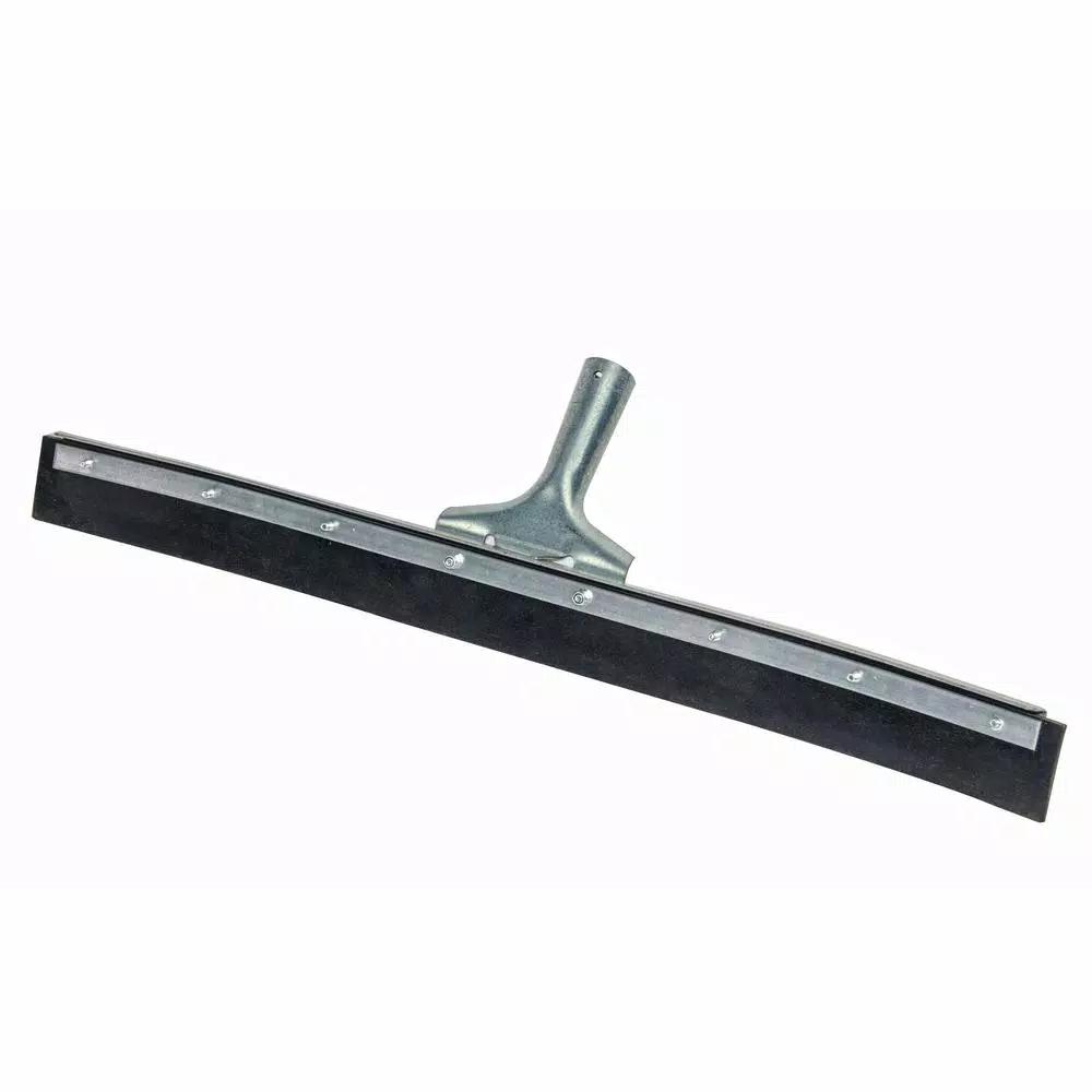 Bon Tool 24 in. Curved Galvanized Steel Floor Squeegee with Non-Marking Rubber Blade