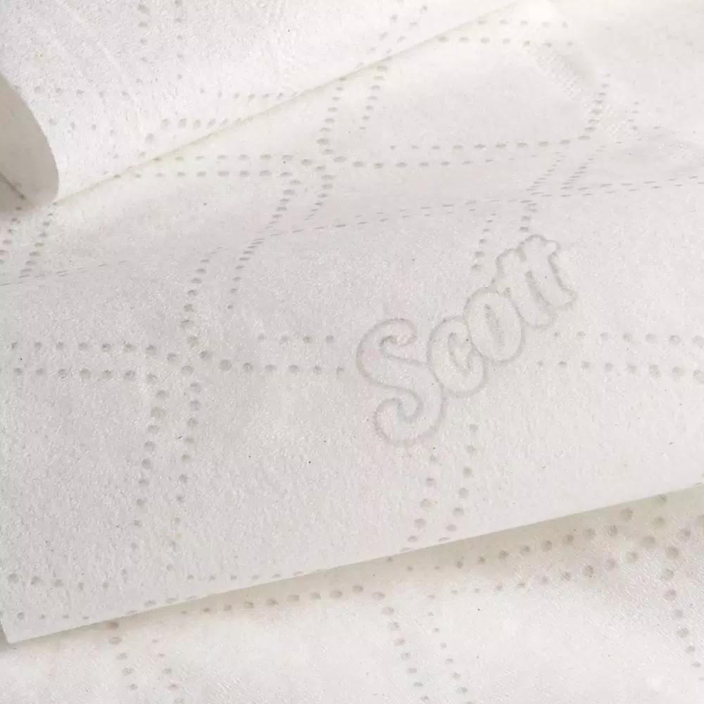 Scott Jumbo Roll White 2-Ply Coreless Toilet Paper, 12 Rolls Per Carton