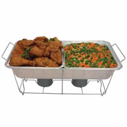 Unbranded Serve-Rite 8-Piece Aluminum Multi-Buffet Server Chafing Dish, 8 qt. Capacity thumbnail 2