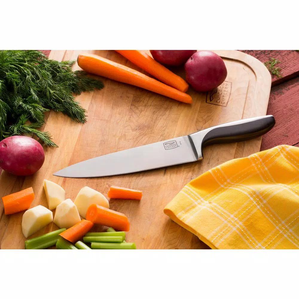 Chicago Cutlery Avondale 16-Piece German Stainless Steel Knife Set with Wood Block