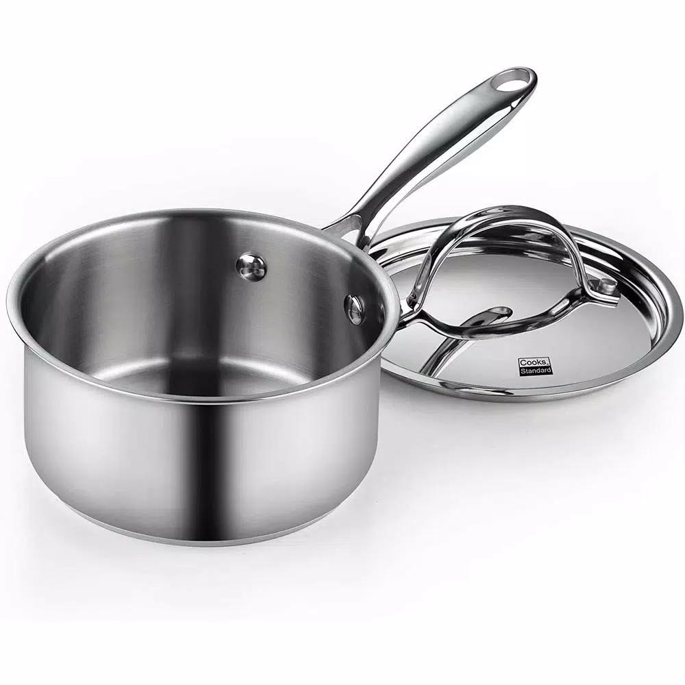 Cooks Standard Classic 10-Piece Stainless Steel Cookware Set with Induction Compatibility