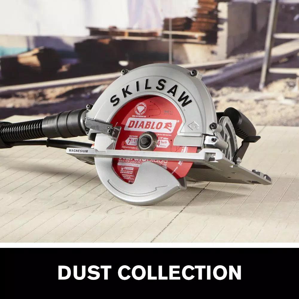 SKILSAW 7-1/4 in. 15 Amp Sidewinder Corded Circular Saw for Fiber Cement with Diablo Blade
