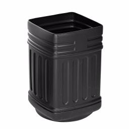 Alpine Industries 16 Gal. Black Commercial Trash Can with Dome Ashtray Lid thumbnail 6