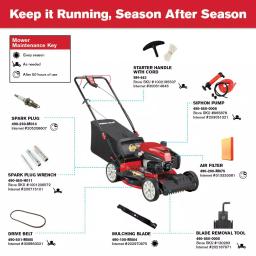 Troy-Bilt 21 in. 159 cc Gas Self-Propelled Walk Behind Lawn Mower with TriAction Cutting System thumbnail 3