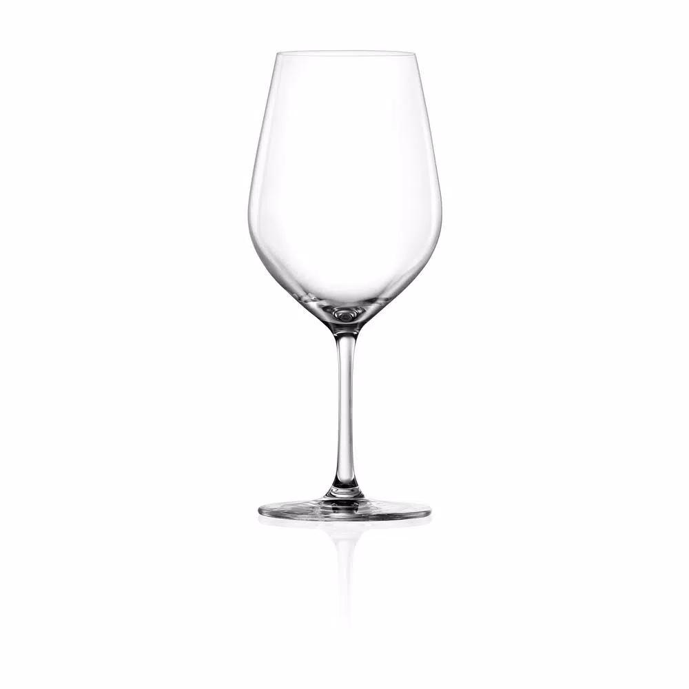Lucaris Tokyo Temptation 8-Piece Bordeaux Wine Glass Set, 21.1 oz, Titanium Infused Lead-Free Crystal