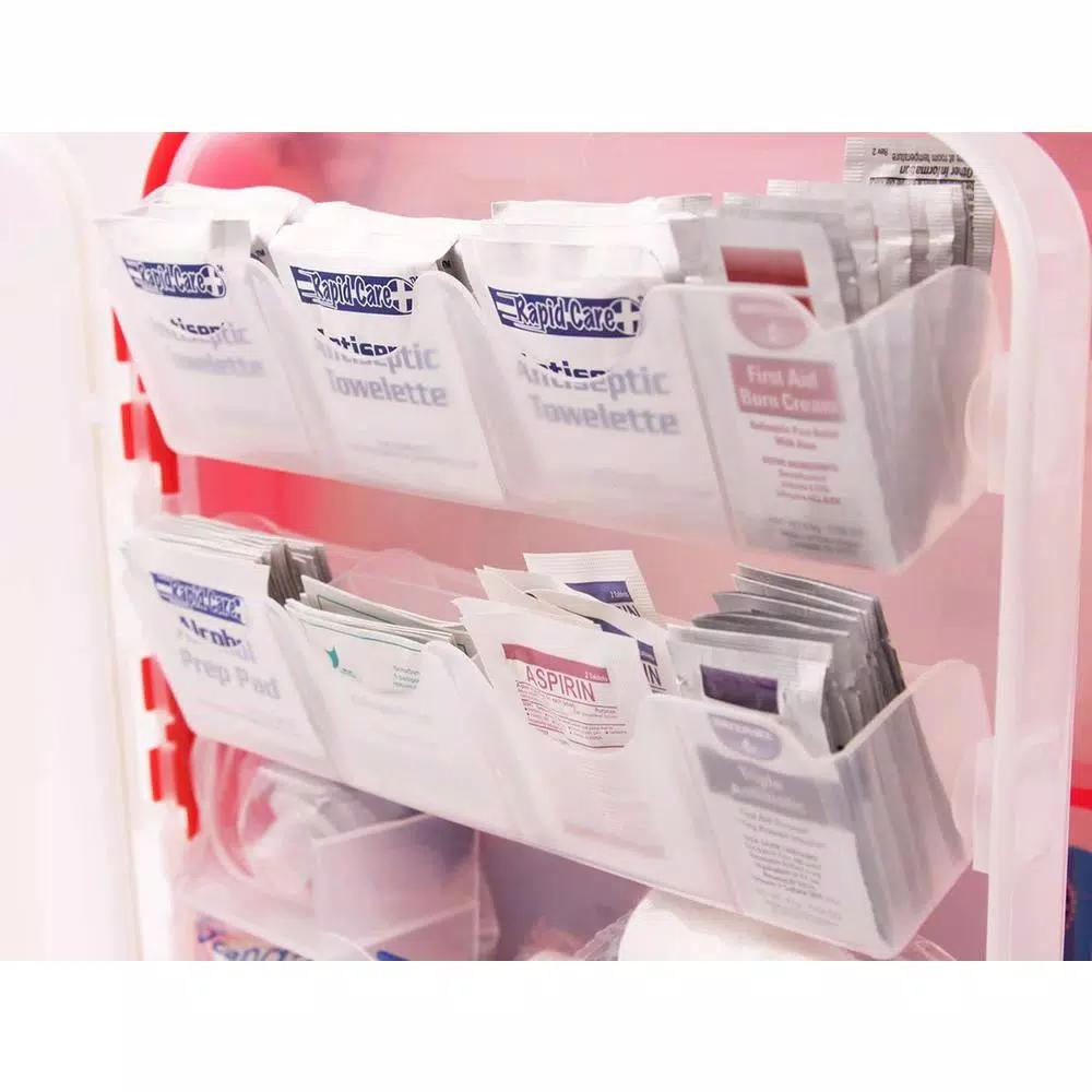 Rapid Care 354-Piece OSHA Compliant Industrial First Aid Kit with Wall Mountable Poly Cabinet