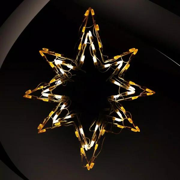 HOLIDYNAMICS HOLIDAY LIGHTING SOLUTIONS Holidynamics 23 in. LED Bethlehem Star Christmas Decor - Gold and White Lights