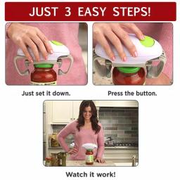 As Seen on TV Robo Twist Hands-Free Electric Jar Opener - Automatic Countertop Lid Remover thumbnail 4