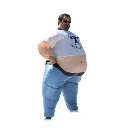 ALEKO's Inflatable Pot Belly Personal Trainer Adult Halloween Costume - Unisex One Size thumbnail 2