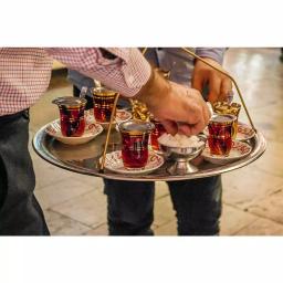 Lavohome Turkish Samovar Style Stainless Steel Double Handle Teapot and Kettle Set, 1.1L & 2.5L thumbnail 4