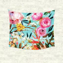 RoomMates Oil Paint Floral Large Wall Tapestry, Multi-Colored Polyester Wall Hanging thumbnail 2