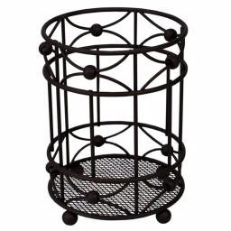 Home Basics Arbor Oil-Rubbed Bronze Steel Utensil Holder with Mesh Bottom and Non-Skid Feet thumbnail 1