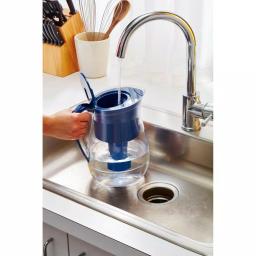 Brita Monterey 10-Cup Water Filter Pitcher with Longlast Filter, Blue thumbnail 4
