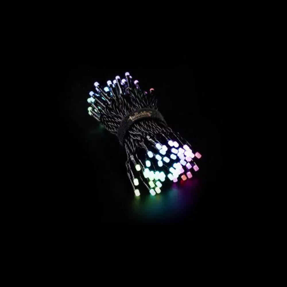 Unbranded Twinkly 100 LED Multi-Color Smart String Lights, Bluetooth & Wi-Fi Controlled, 8.2 ft